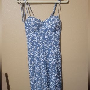 NWOT Women's S SHEIN blue floral print Cami dress